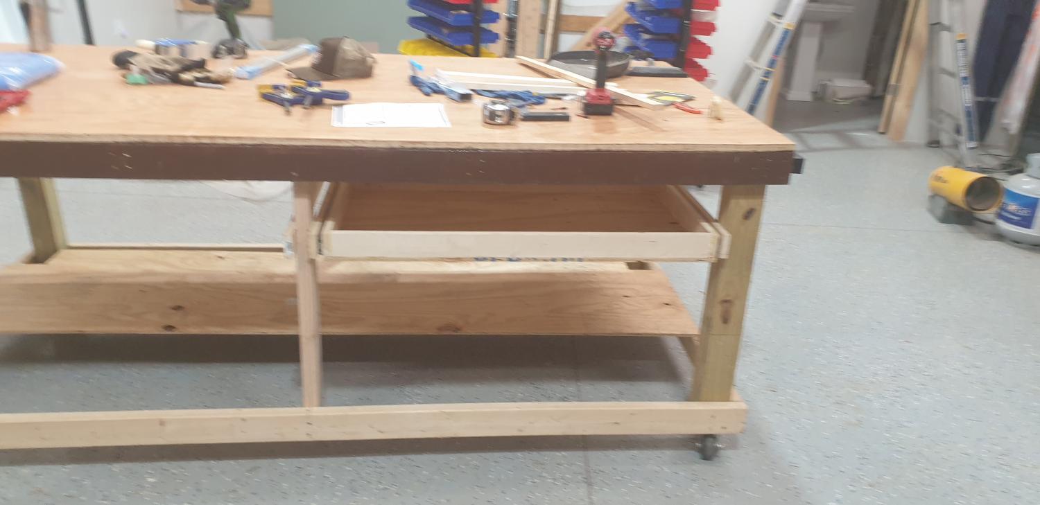 Workbench Sliding Drawers Addition