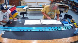 HS: Starting Horizontal Stabilizer Spars & Doublers On Deck