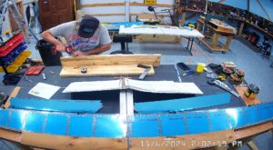 EA: Page 9-16, Steps 3, 4 & 5. Scuff Foam Rib Locations, Final Bend Trim Tab Skins & End Tabs