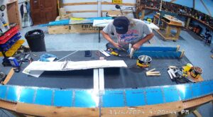 EA: Page 9-16, Steps 3, 4 & 5. Scuff Foam Rib Locations, Final Bend Trim Tab Skins & End Tabs