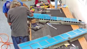 EA: Page 9-14 Steps 4, 5, 6. Riveting The Tip Rib Assembly To The Elevator Assembly. Closing The Skins.